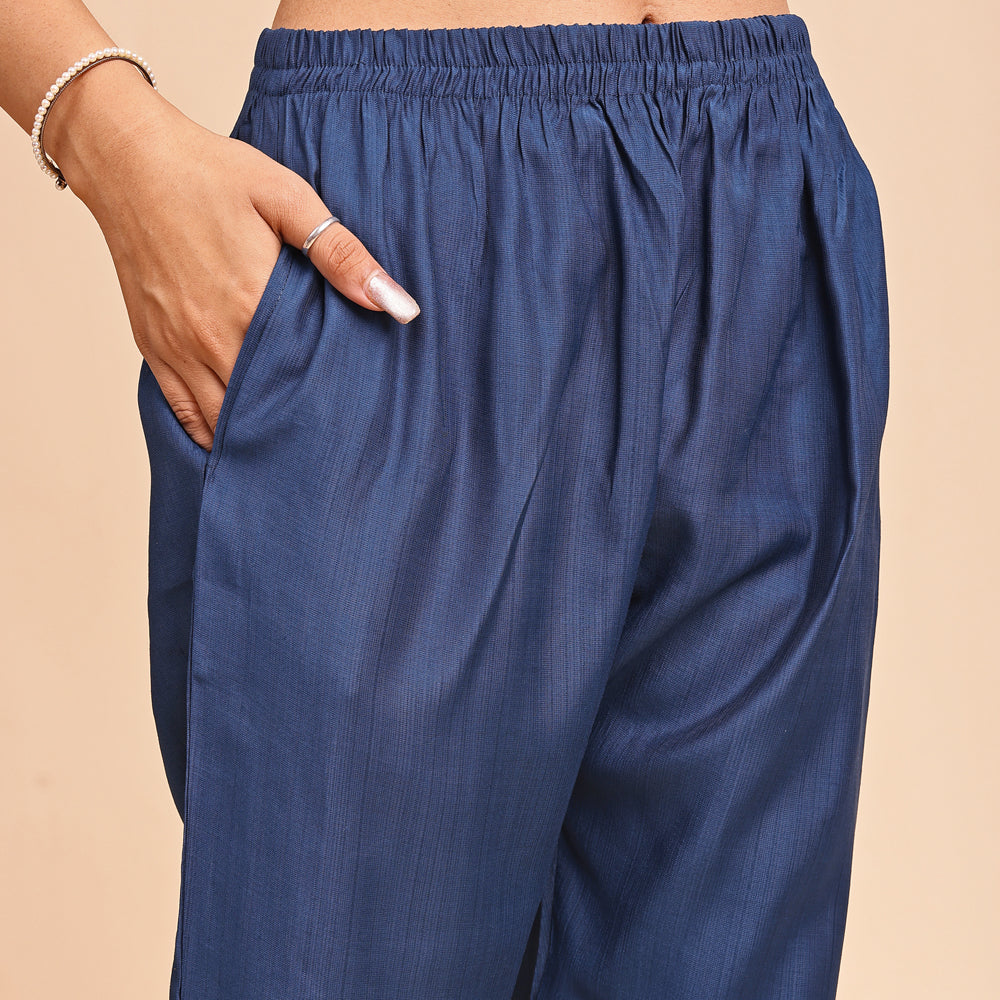 Casual Embroidered Cord Set