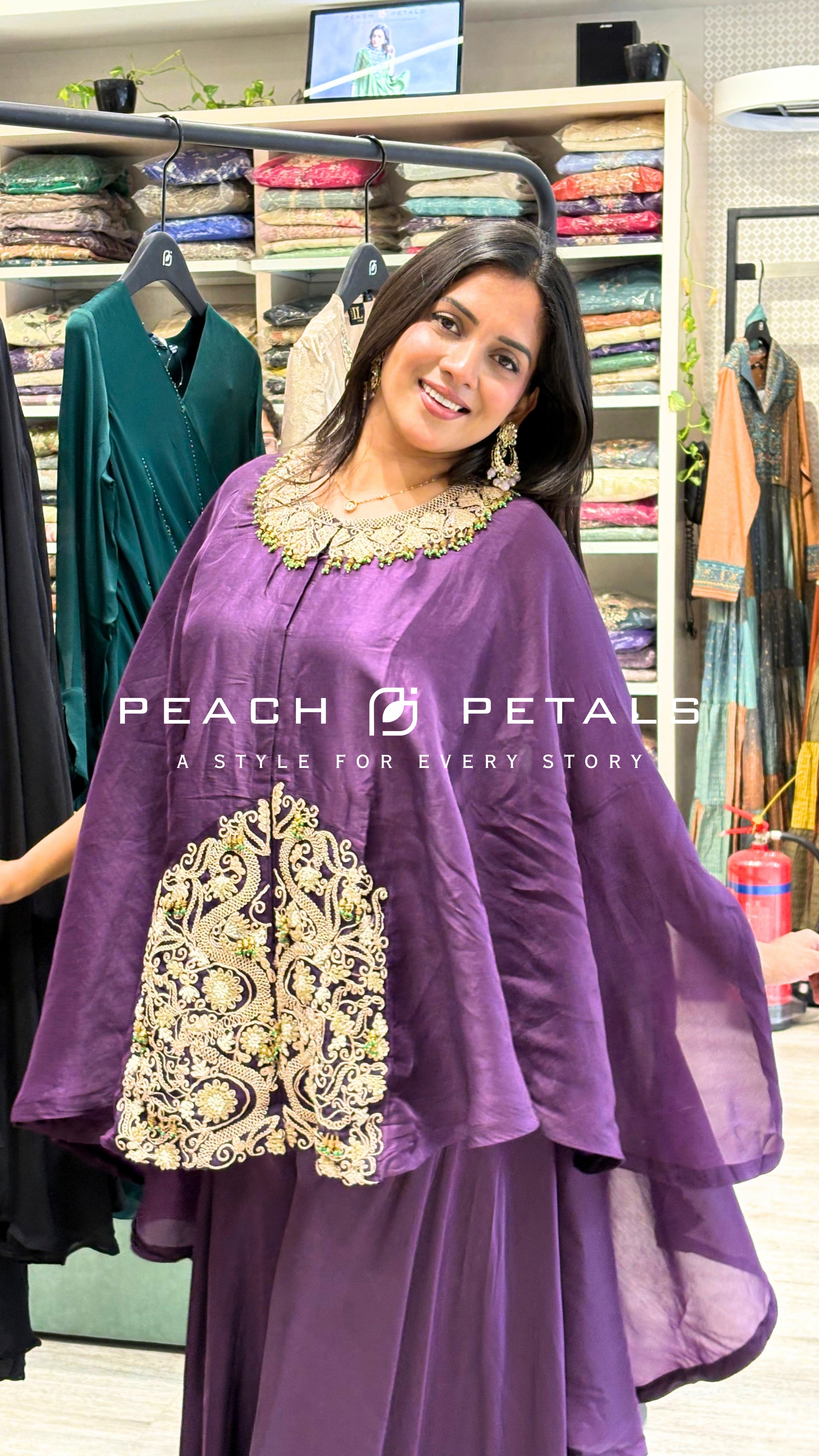Elegant Embroidered Kaftan Palazzo Set