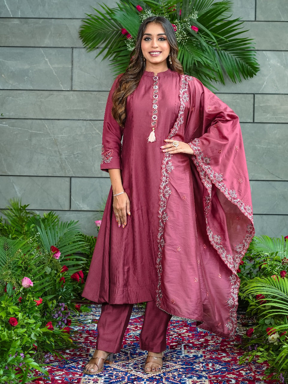 Elegant Embroidered Kurta Set