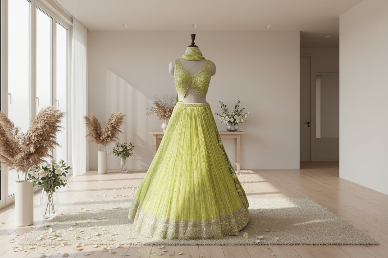 Lemon Blossom Luxe - Premium Bridal & Partywear Lehengas
