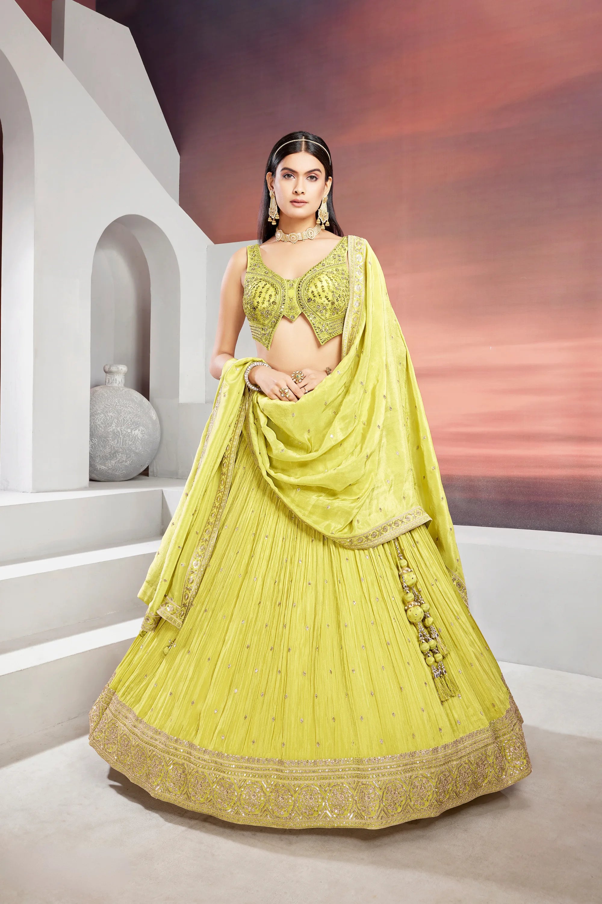 Lemon Blossom Luxe - Premium Bridal & Partywear Lehengas