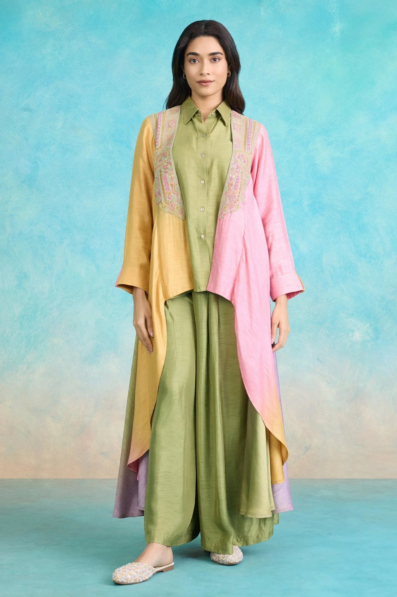 Pastel Harmony Layered Co-Ord Set