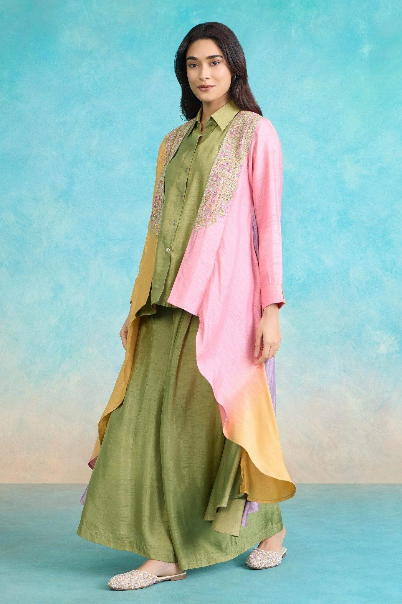 Pastel Harmony Layered Co-Ord Set