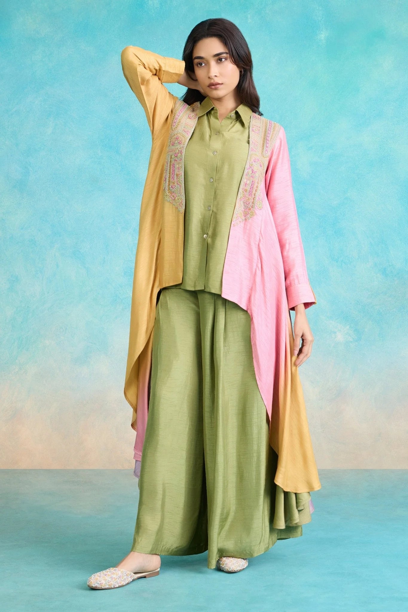 Pastel Harmony Layered Co-Ord Set