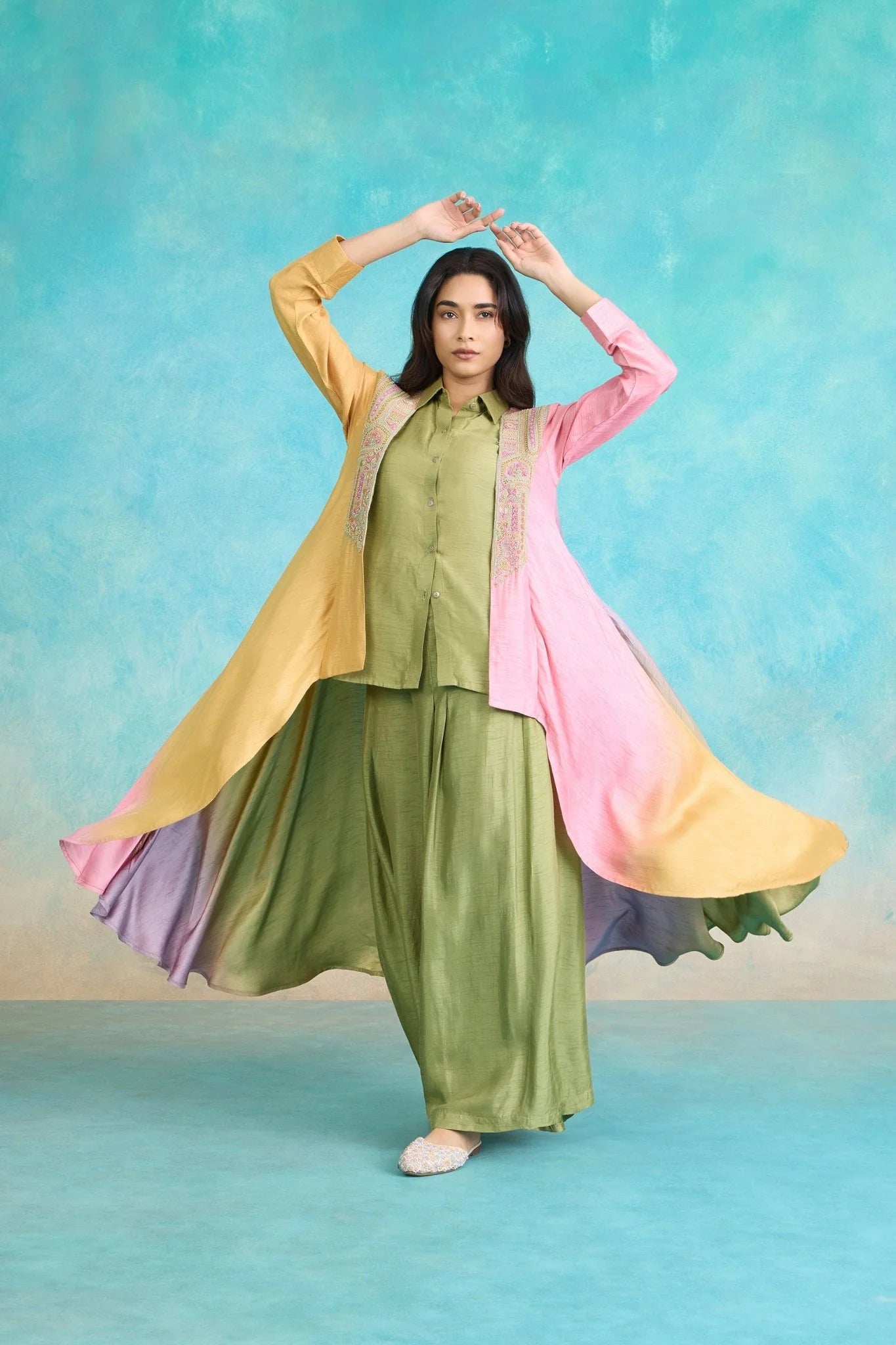 Pastel Harmony Layered Co-Ord Set
