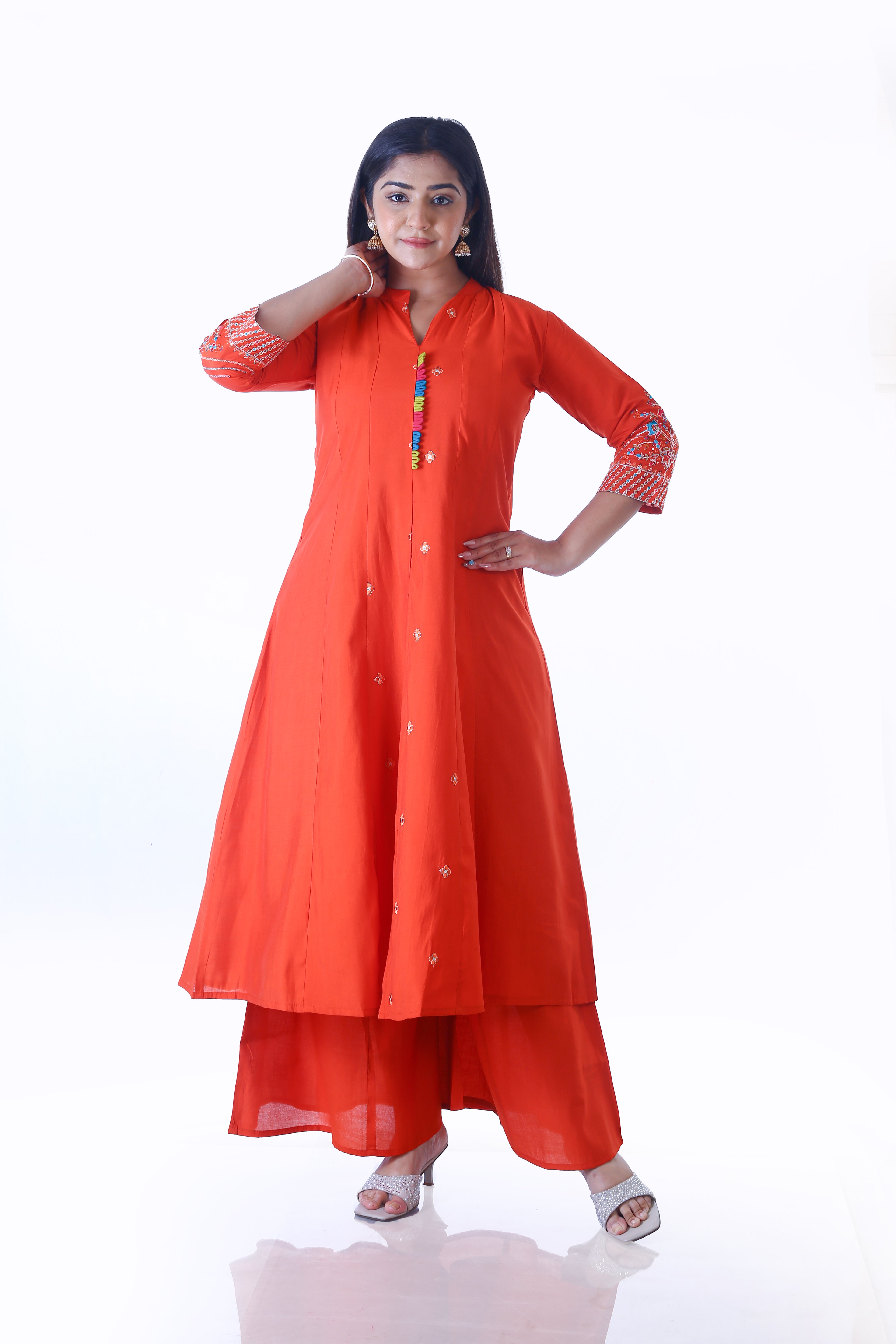 Flared Anarkali suit set