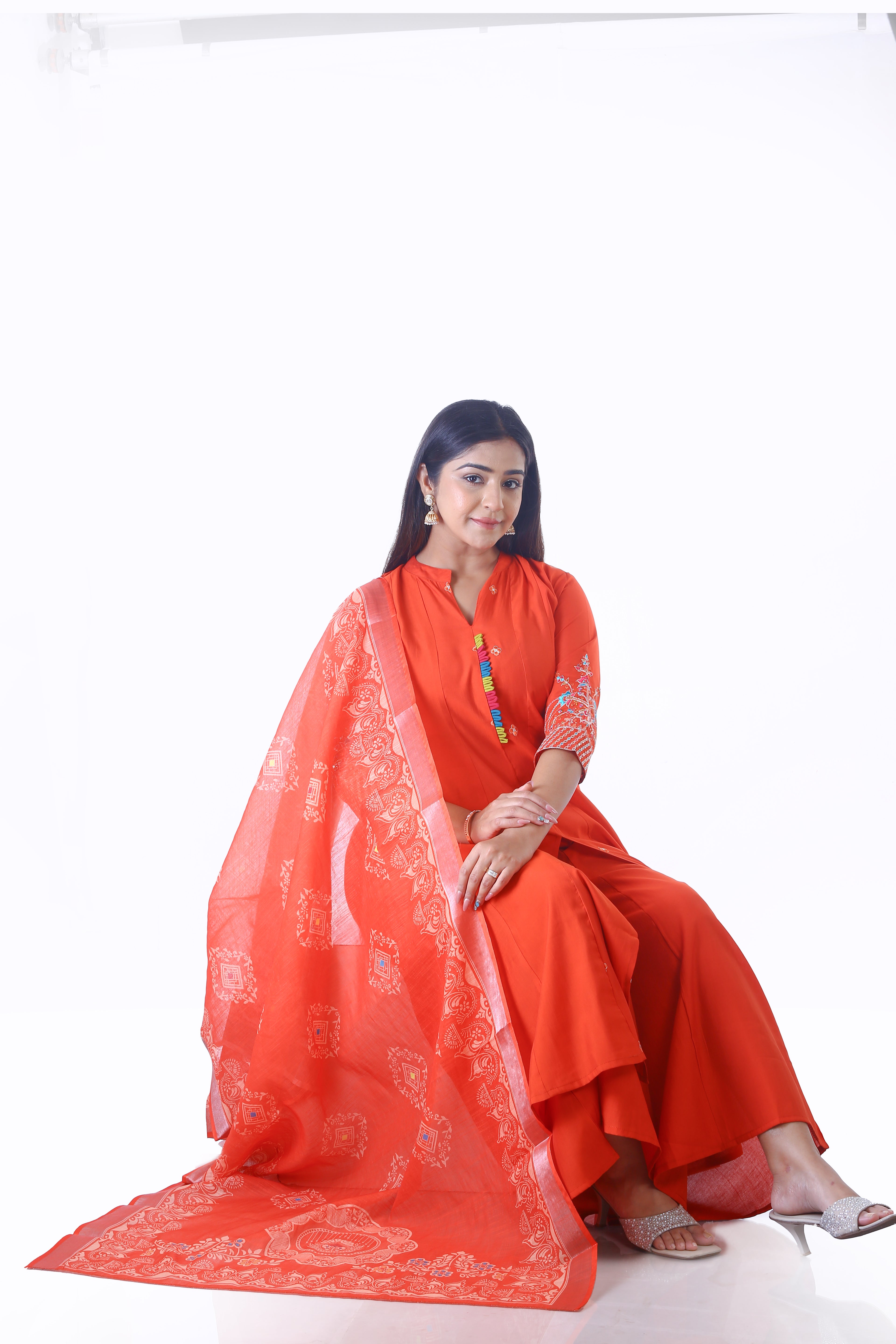 Flared Anarkali suit set