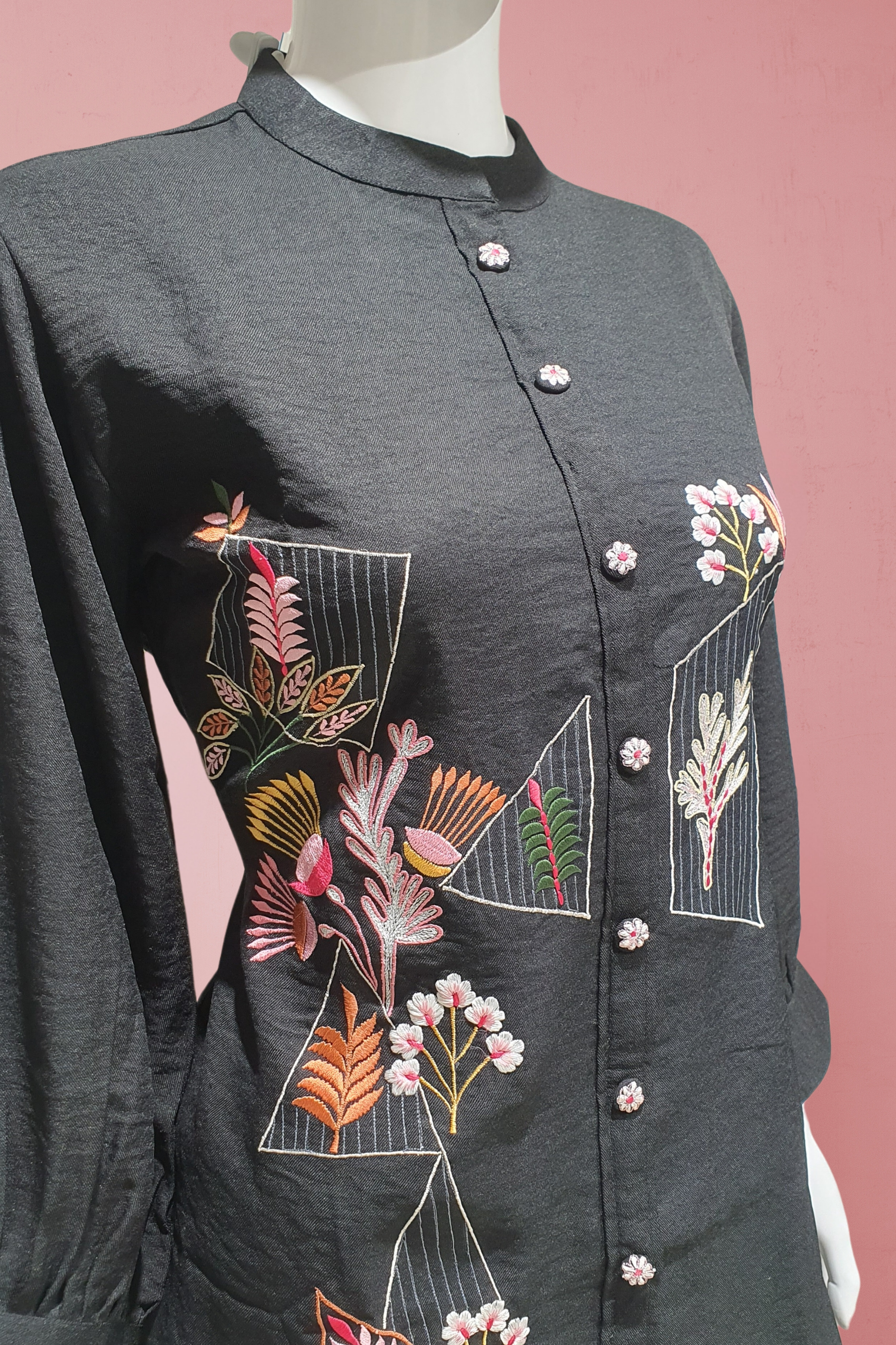 Black Cotton Cord Set– Designer Elegance for Wedding & Festive Occasions