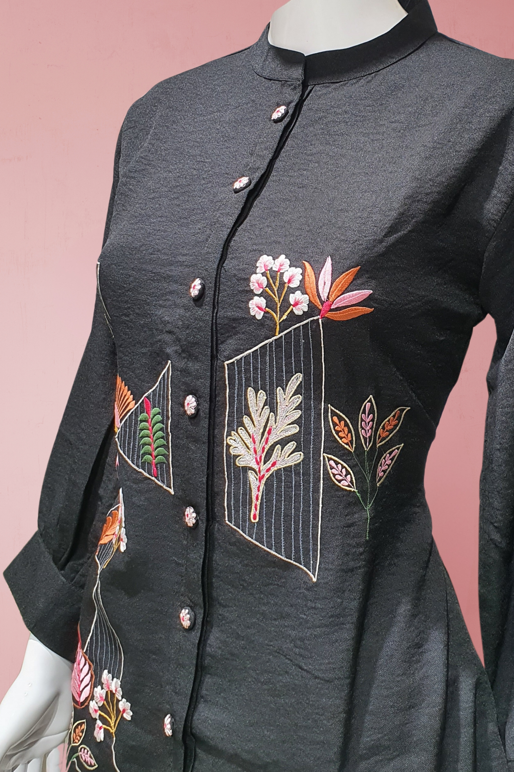 Black Cotton Cord Set– Designer Elegance for Wedding & Festive Occasions