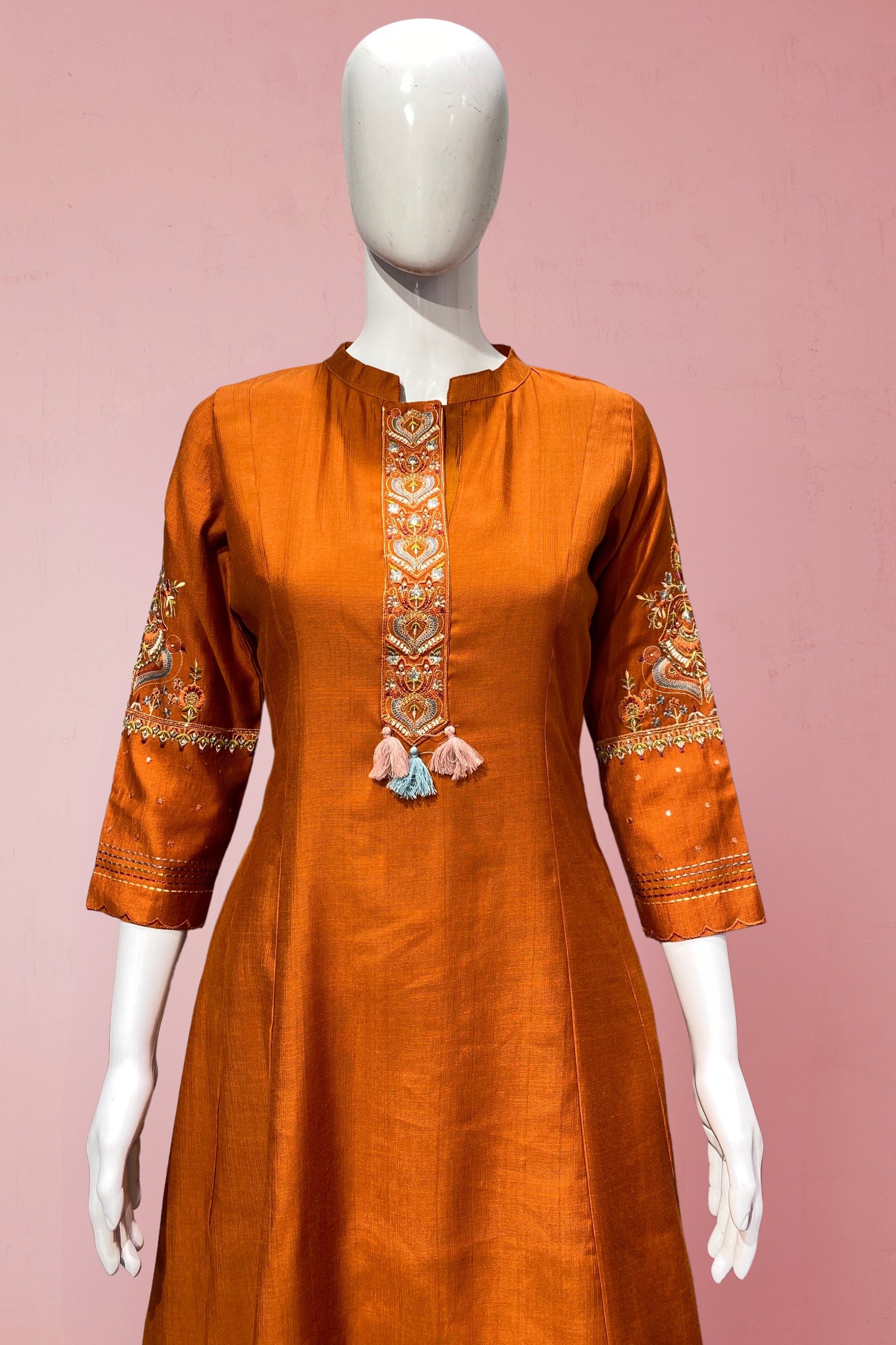 FLARED ANARKALI KURTA WITH STRAIGHT PANT