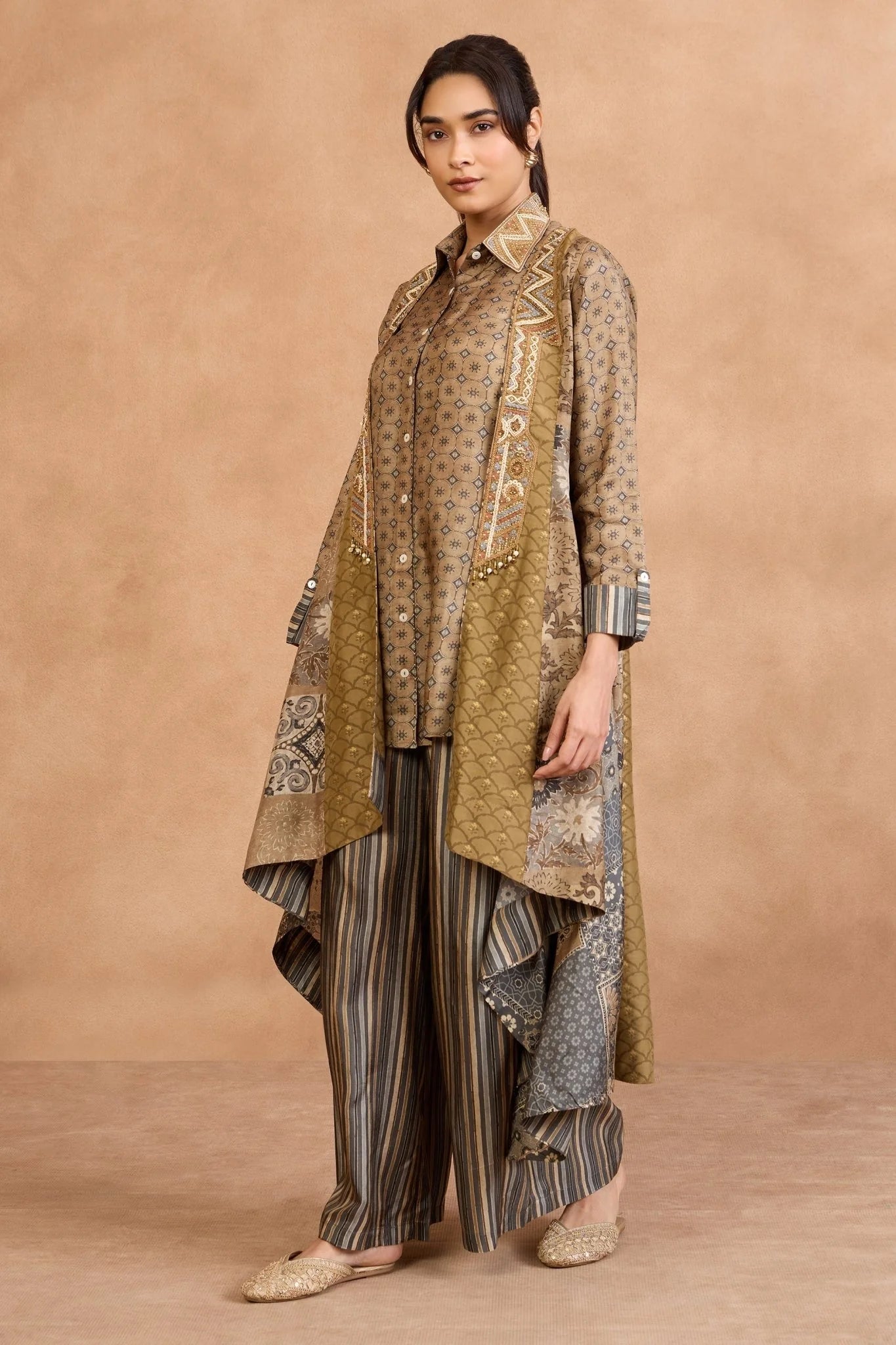 Earthy Elegance Layered Co-Ord Set