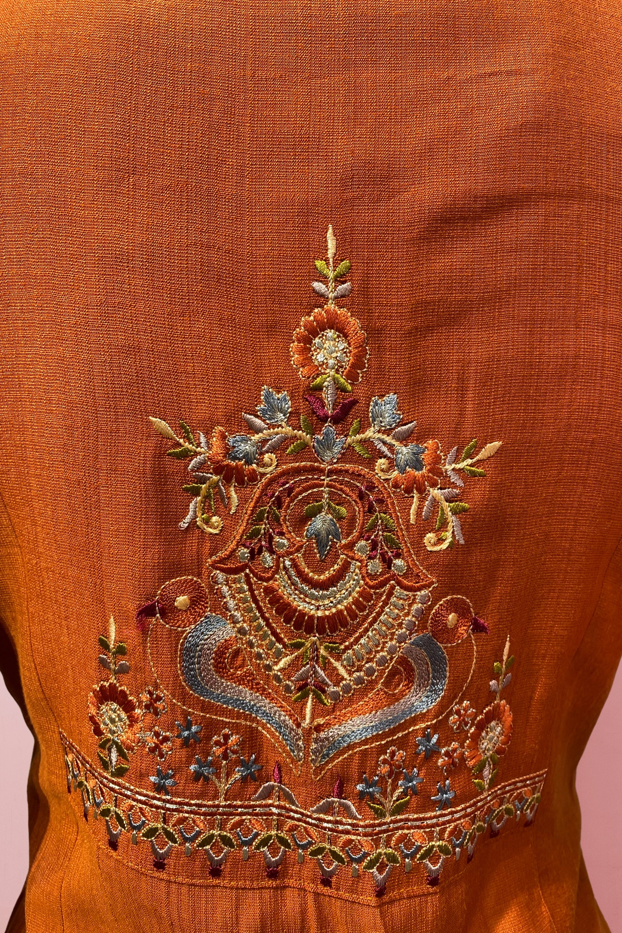 Classic Embroidered Anarkali with Straight Pants