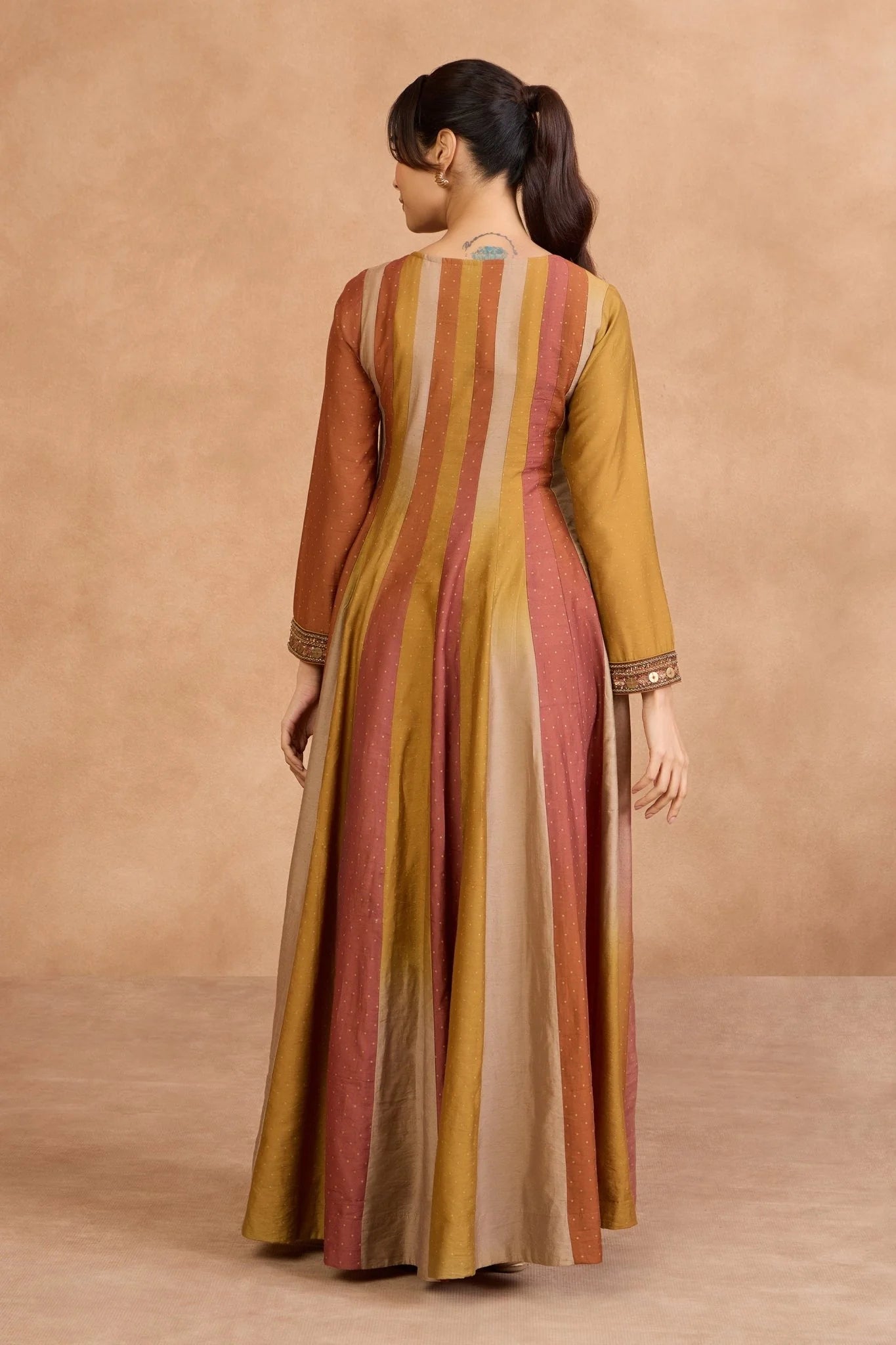 Mustard Harmony Ethnic Gown