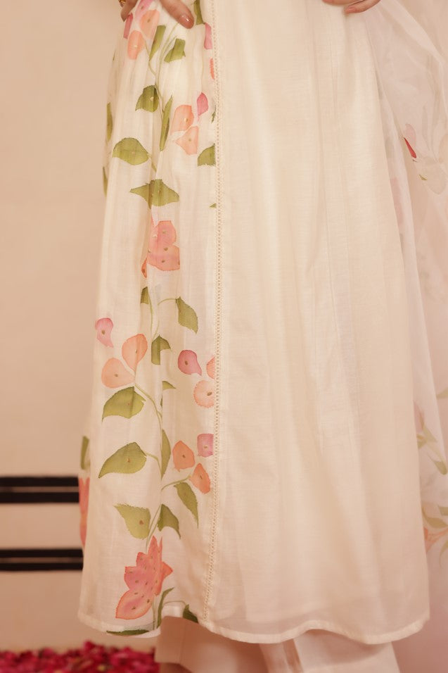 ANARKALI STYLE KURTI WITH MATCHING PANT AND DUPATTA