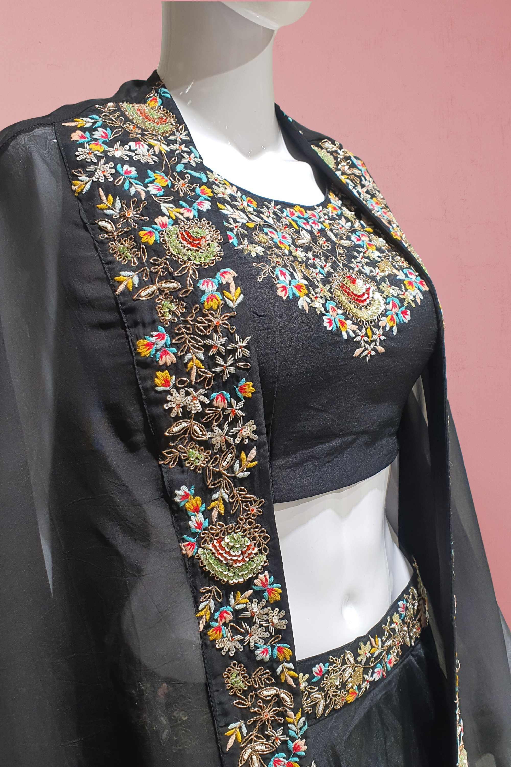 Black Designer Lehenga Choli – Perfect for Wedding & Festive Celebrations