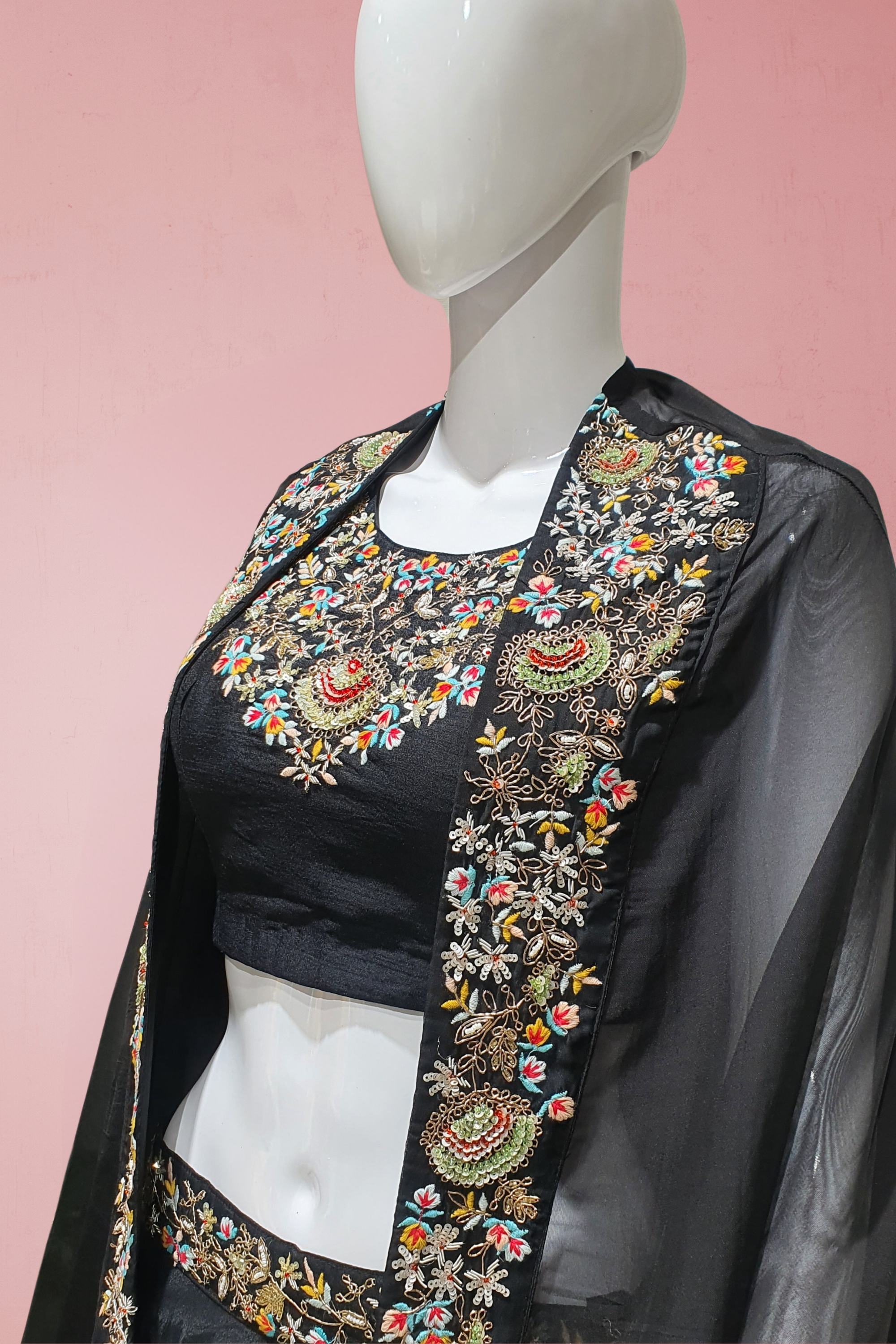 Black Designer Lehenga Choli – Perfect for Wedding & Festive Celebrations