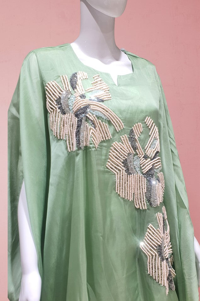 CASUAL INDO-WESTERN ORGANZA GOWN WITH PALAZO