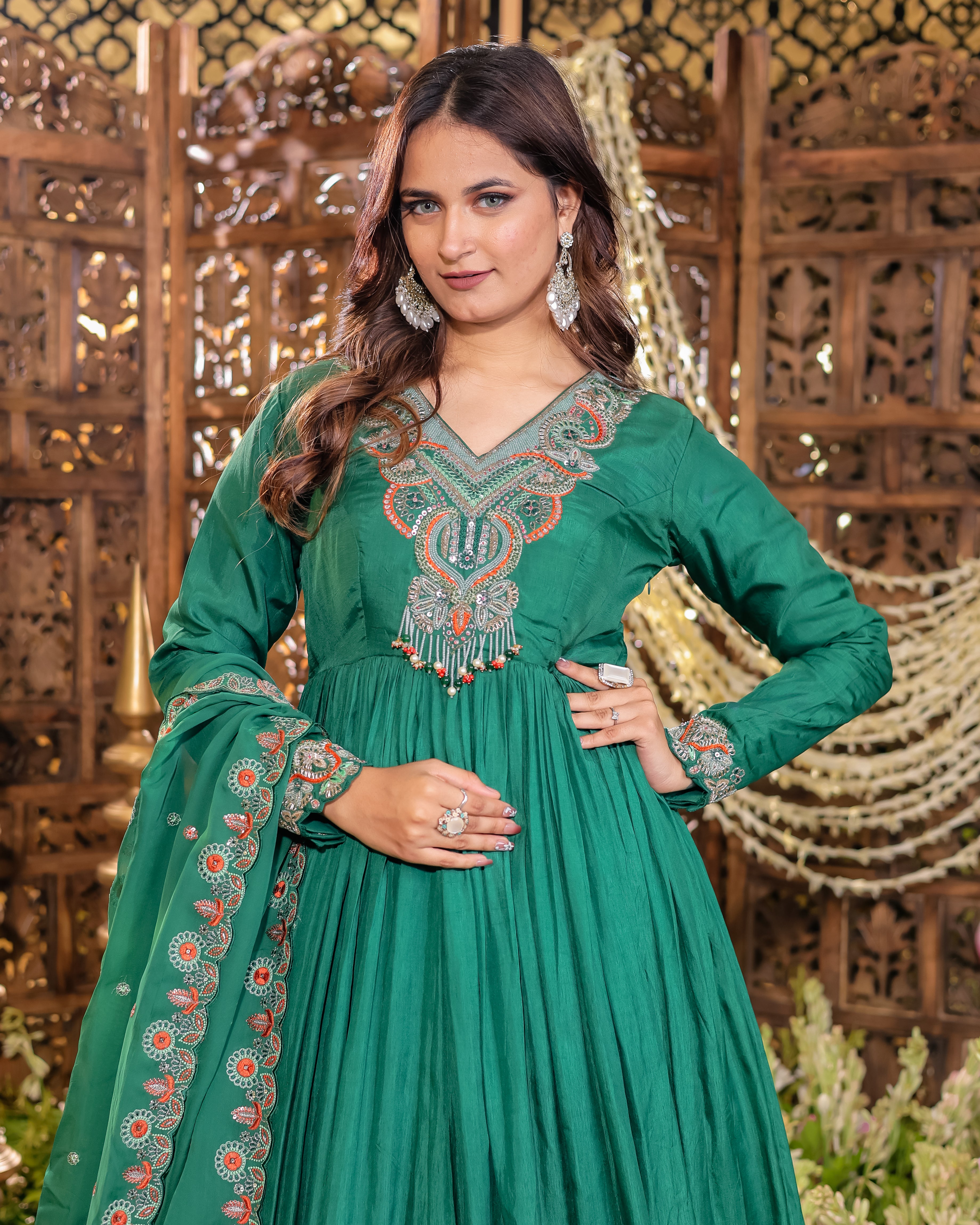 Rama Colour Long Gown