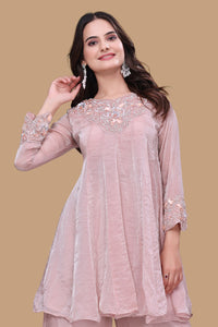 Elegant Semi-Formal Ethnic Suit | Embroidered Set