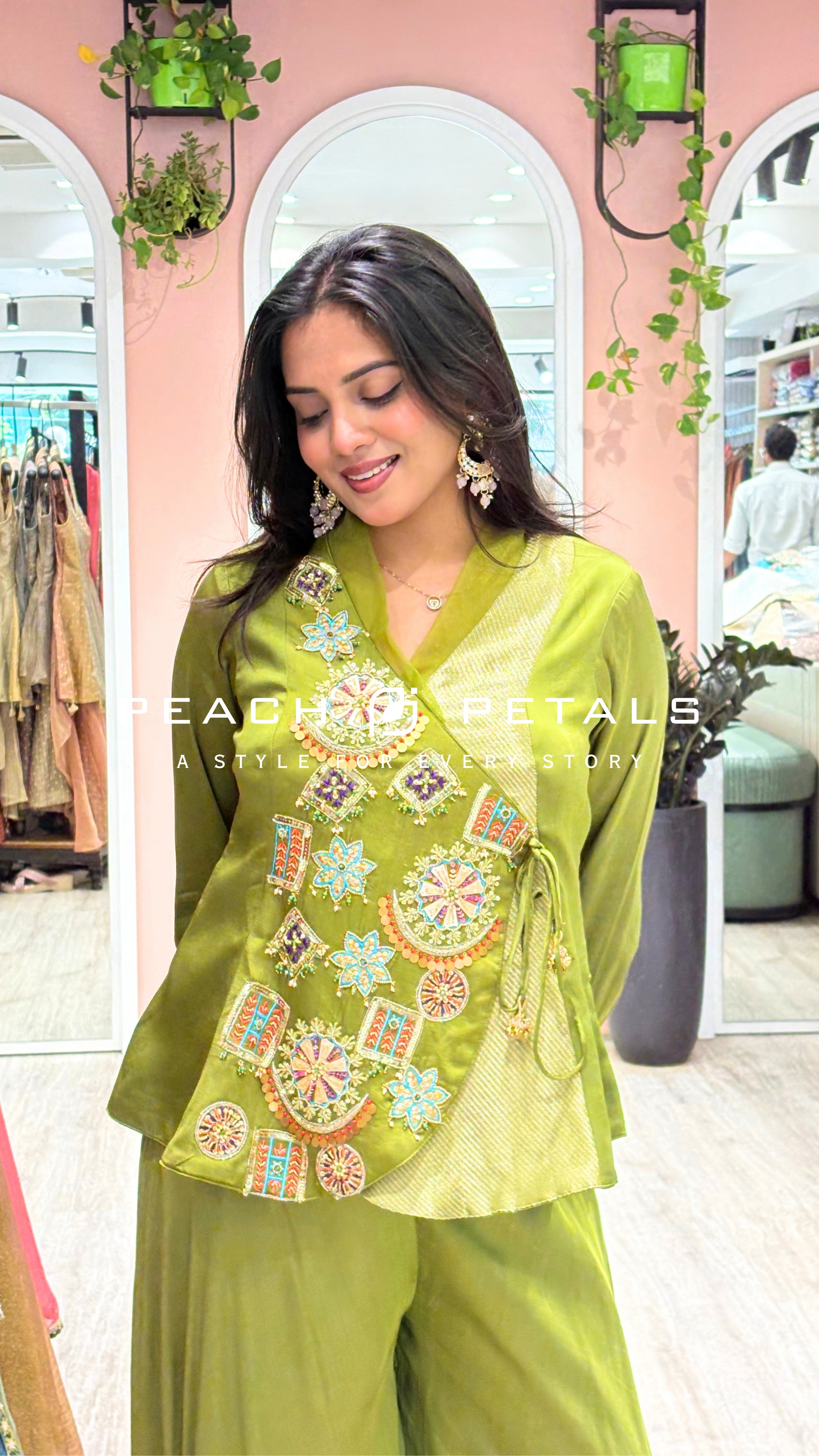 Designer Embroidered Palazzo Set with Statement Jacket