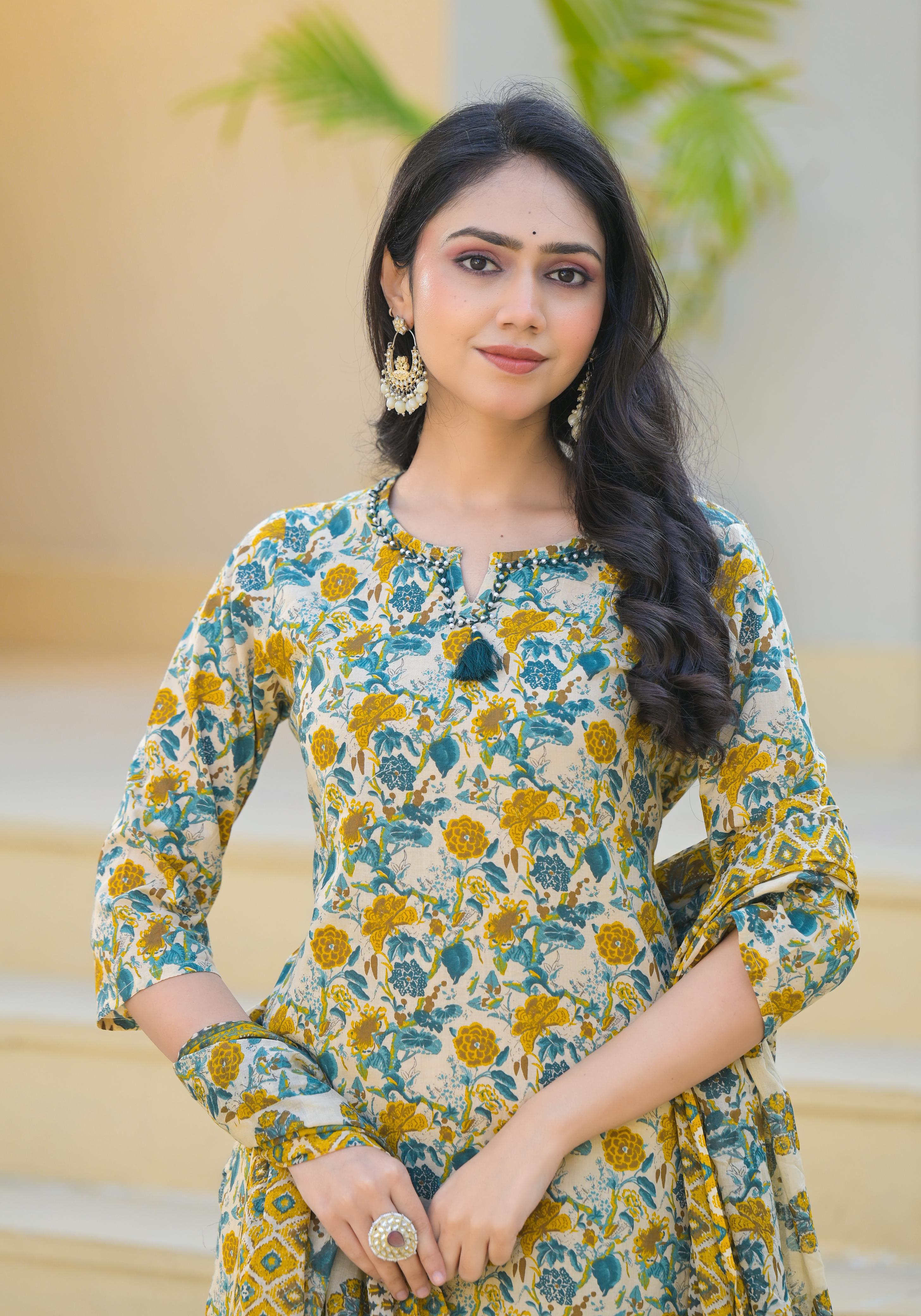 FLORAL PRINTED 3 PIECE PANT PAIR