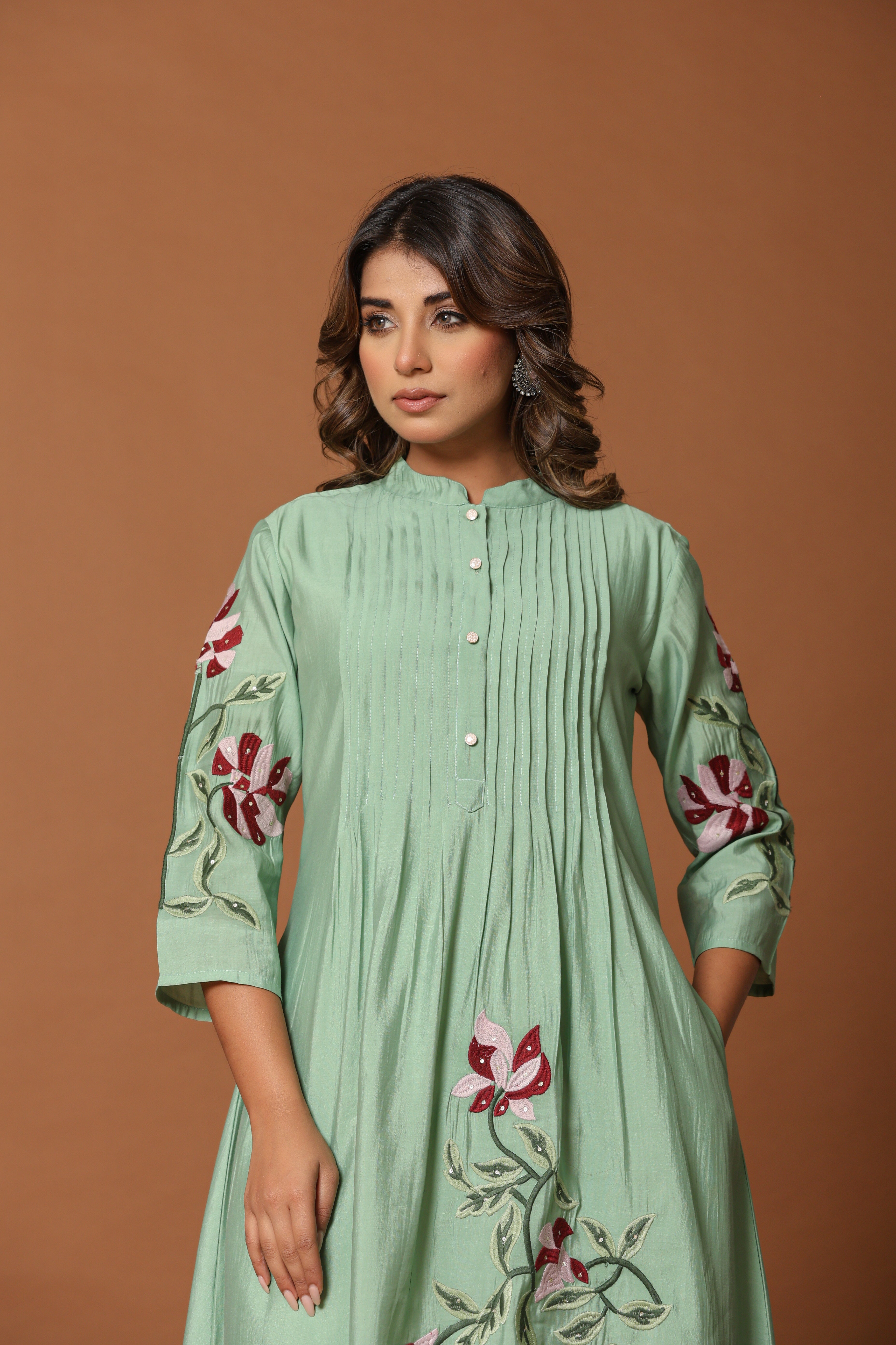 ROUND KURTA- PANT PAIR