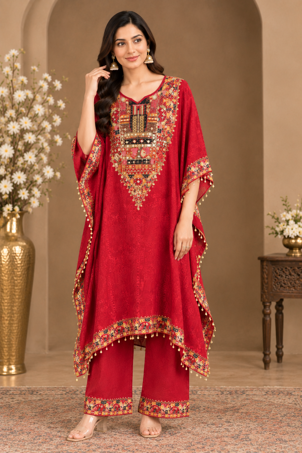Elegant Printed Kurta Pant Set with Dupatta for Women