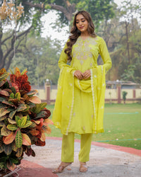 Lemon Designer Salwar Suit – Perfect for Wedding & Festive Occasions