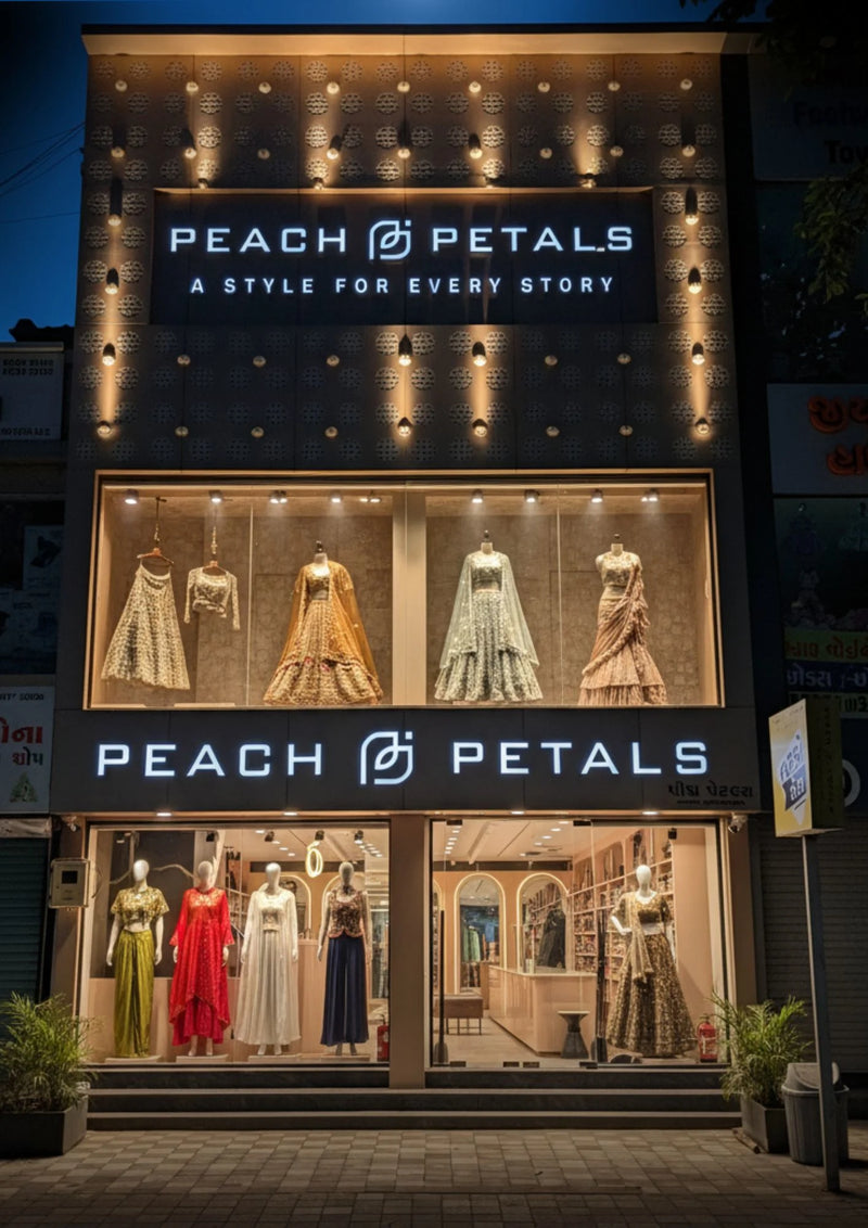 Peach Petals Mota Varachha