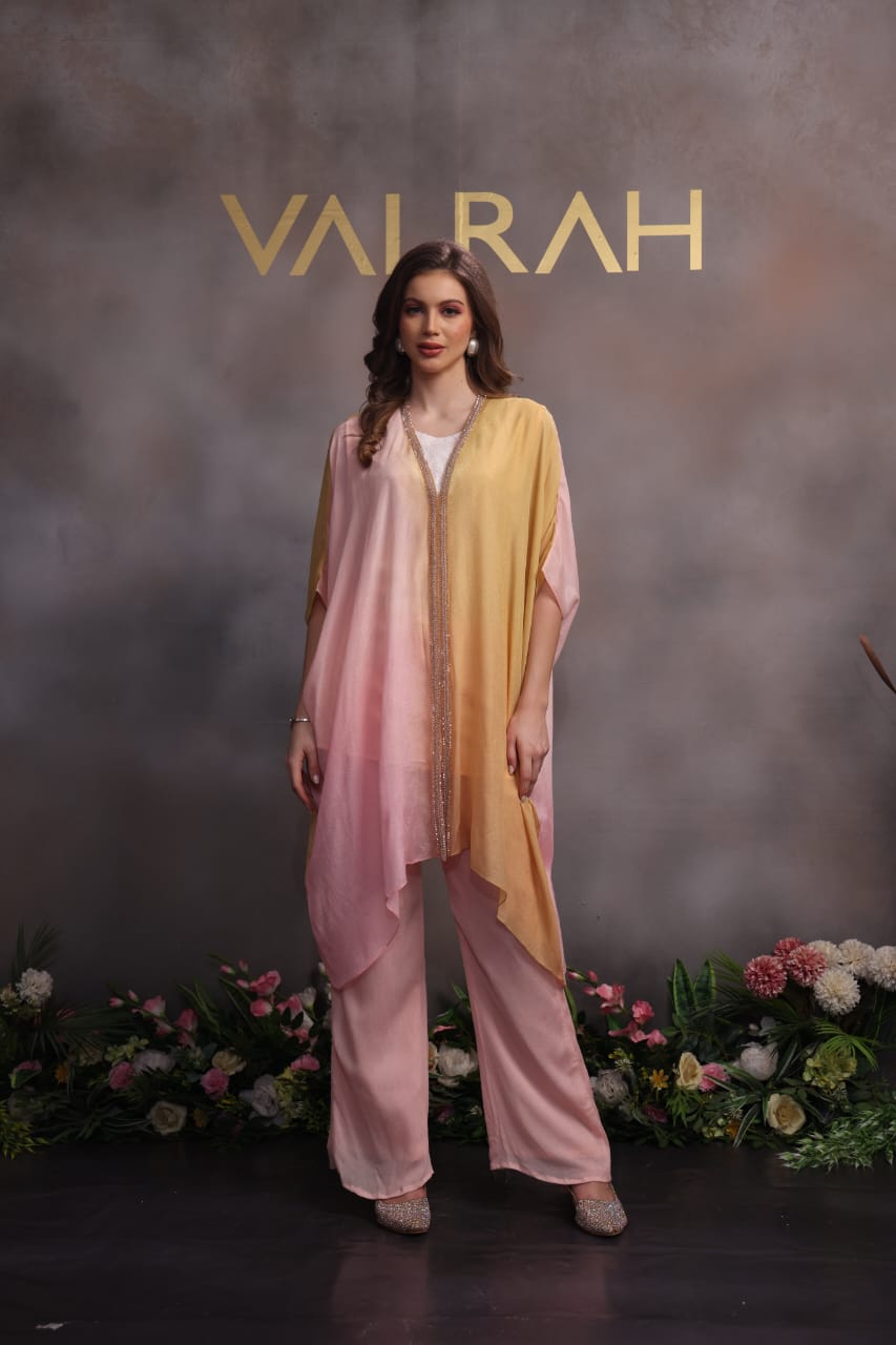 Ombre kaftan dress, crafted from premium lightweight fabric