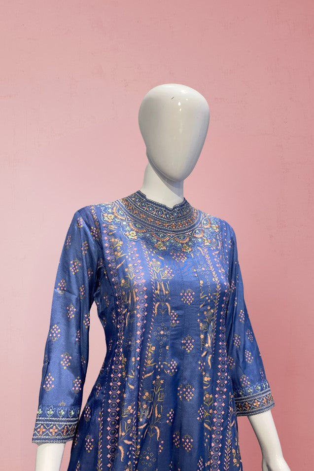 PACK NECK ANARKALI PALAZO PAIR WITH DUPATTA